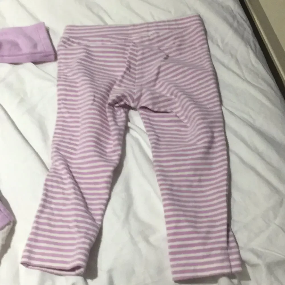 Gymboree lavender play outfit with hat euc